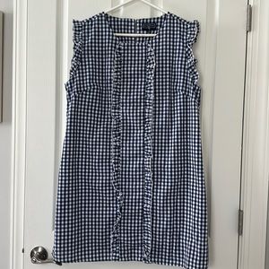 Navy Check Mini Dress Sz XL